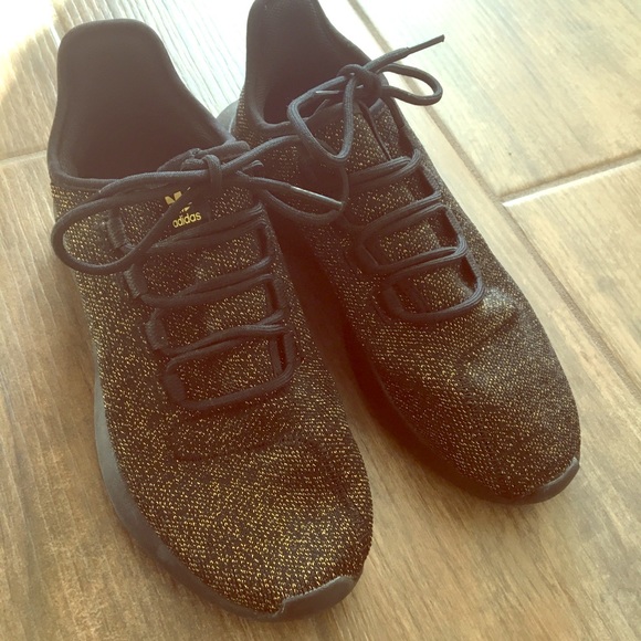 adidas tubular shadow black and gold